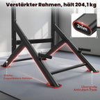 Kraftturm Power Tower Dip Station Klimmzugstation FB-20YTXS01 6-fach höhenverstellbar 204 kg Tragkraft Metall Heimtraining