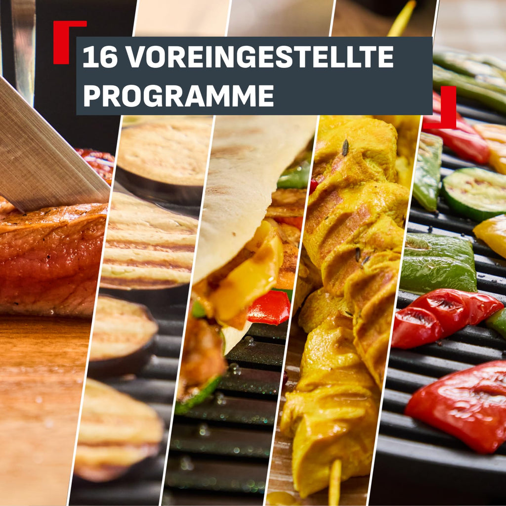 Kontaktgrill OptiGrill Elite XL GC760D 2200 W 16 Programme 800 cm² Grillfläche 44,4 x 34,3 x 18 cm