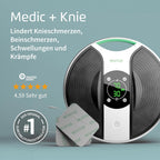 Fuß- und Beinmassagegerät Medic Plus Knie EMS NMES Durchblutungsförderung gegen Knieschmerzen und Schwellungen