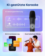 Party-Lautsprecher mit Karaoke Rave 3S A31A3 200W Bluetooth 12h Akku 2 kabellose Mikrofone