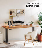Elektrisches höhenverstellbares Tischgestell T2 Pro Plus Dualmotor 3-stufig 62-125cm 160kg Schwarz Stahl USB