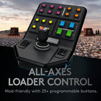 Landwirtschafts-Simulator Controller Bundle mit 900° Lenkrad Pedalen Steuerkonsole 38 Tasten und USB für PC