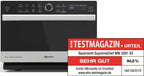 Multifunktionsmikrowelle MW 3391 SX 33 L 1000 W mit Heißluft Grill CrispFry Dampfgaren und Dampfgarbehälter