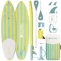 Aufblasbares SUP Board 326 cm Double-Layer-Dropstitch 85 cm breit bis 140 kg mit Paddel Pumpe Rucksack Drybag