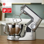 Küchenmaschine Titanium Chef Baker KVC85.004SI mit integrierter Waage 1200W 5L und 3,5L Schüsseln Patisserie-Set