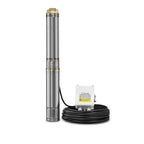 Tiefbrunnenpumpe TDP 5500 E Edelstahl 6000 l/h 550 W 5,8 bar IP68 20 m Eintauchtiefe
