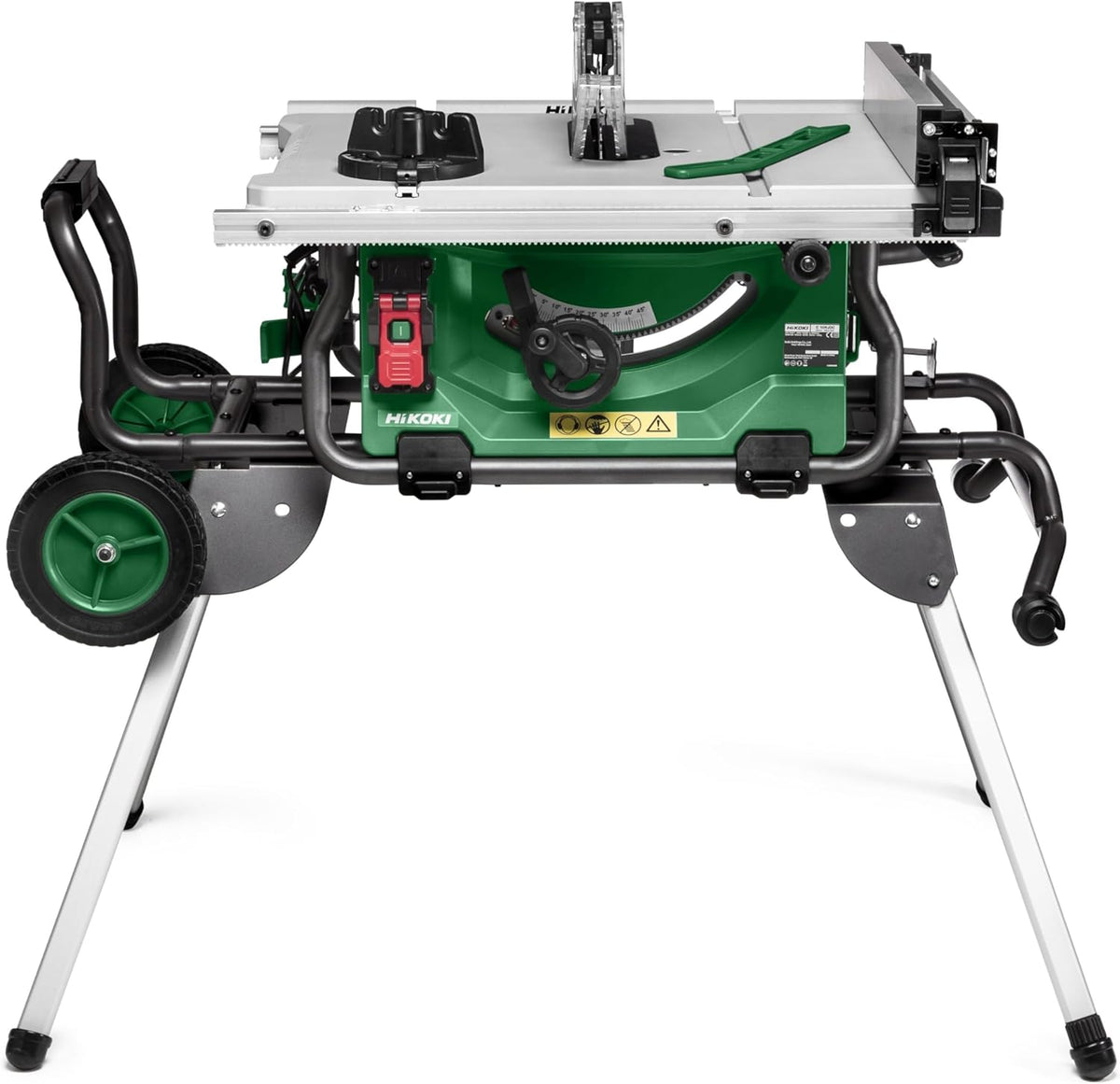 Tischkreissäge C10RJWAZ 1500W 255mm 4500 U/min Softstart Parallelanschlag Tischverbreiterung Untergestell Rollen