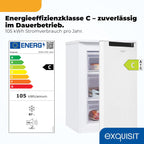 Gefrierschrank 87L GS581-040C weiss 85,5cm 40dB 4 Sterne Gefrieren manuelle Temperaturregelung