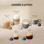 Kapsel Kaffeemaschine Gran Lattissima EN640.B mit Milchsystem 19 Bar 1 Liter 9 Getränkeprogramme Schwarz