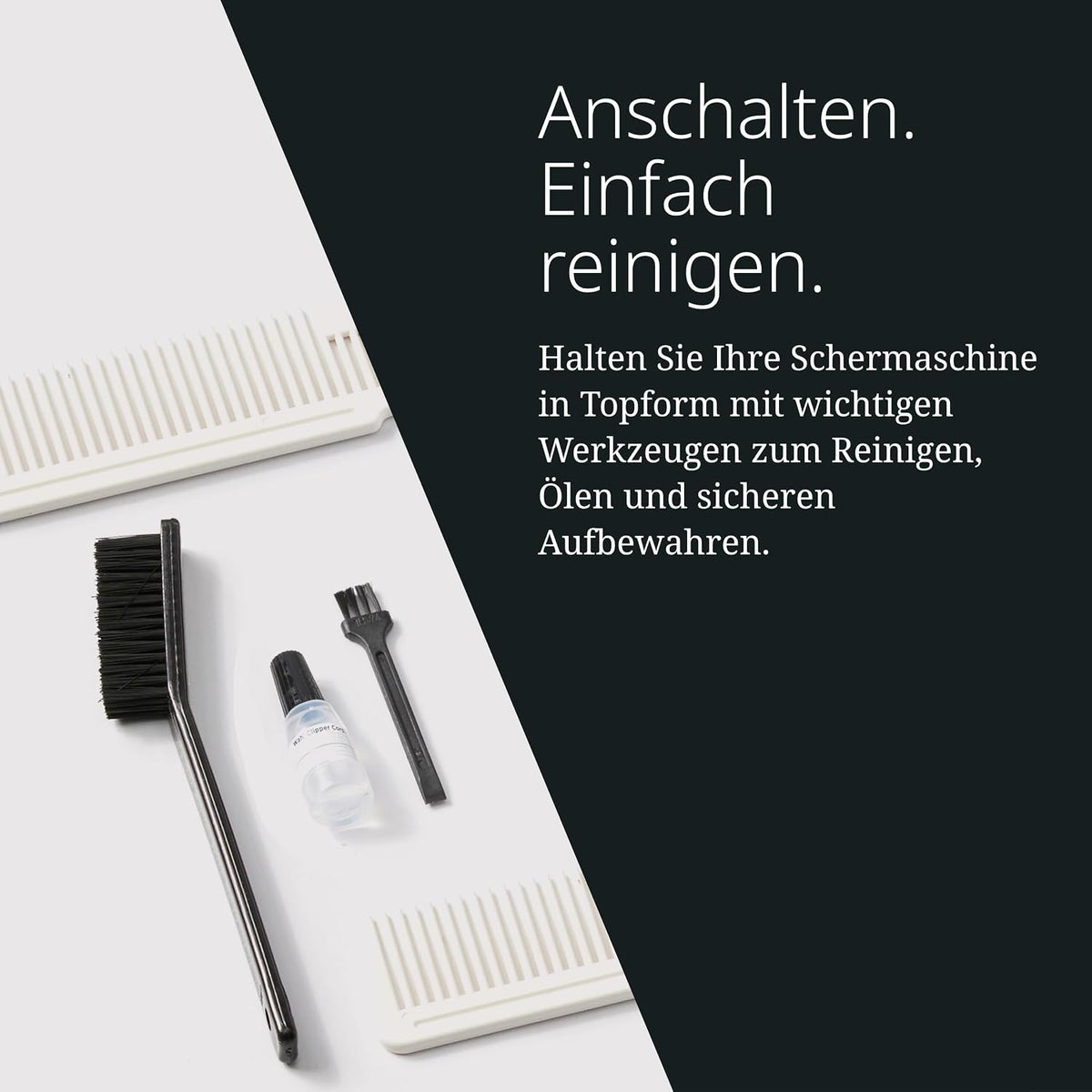 Kabellose Haarschneider und Konturenschneider Combo mit Titan-Klingen und 100 Min Laufzeit