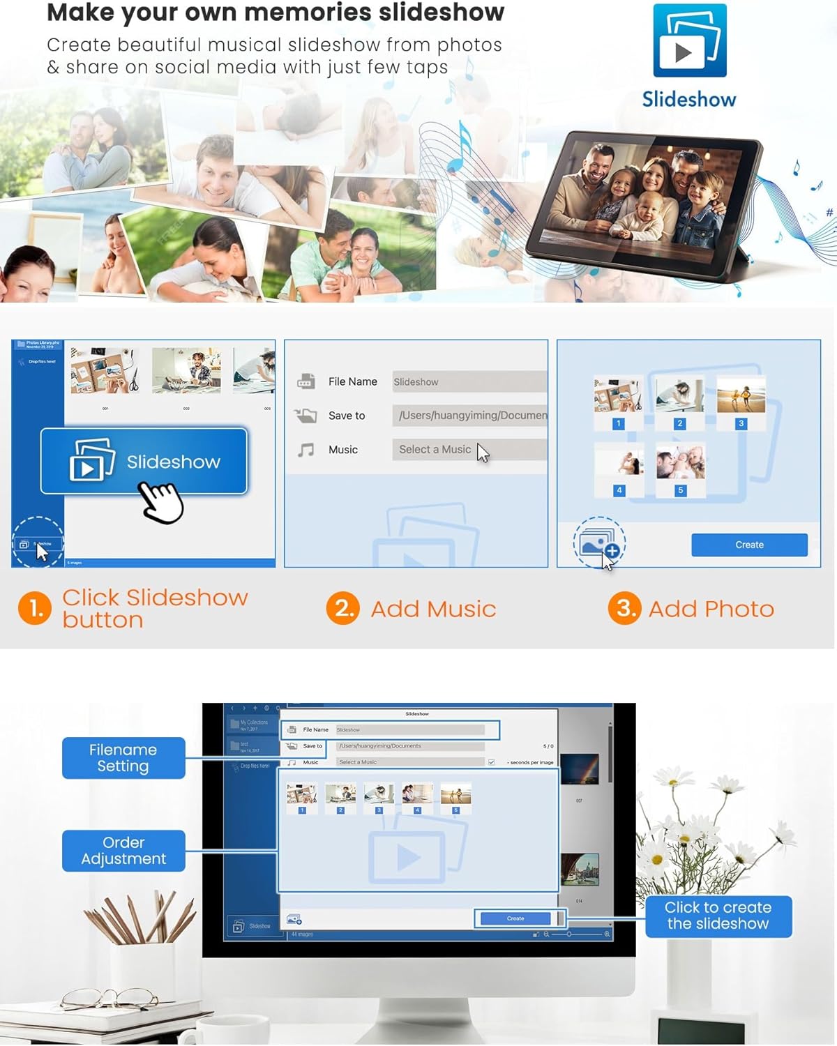 Foto-Scanner ePhoto Z300 Dokument Foto und Visitenkarten Scanner 300–600 dpi USB kompatibel mit Mac und PC