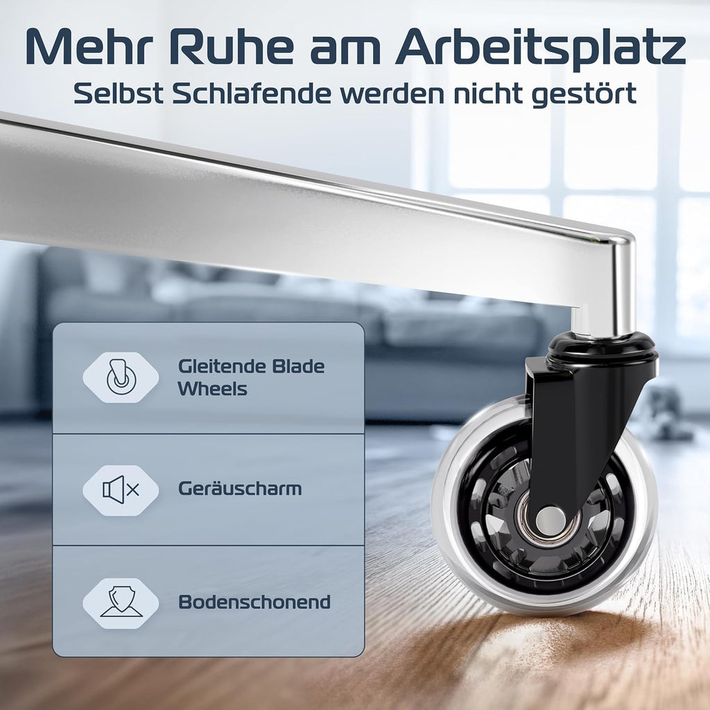 Ergonomischer Bürostuhl SmartSeat mit Kopfstütze Armlehnen Lendenstütze Mesh und 150 kg Belastbarkeit