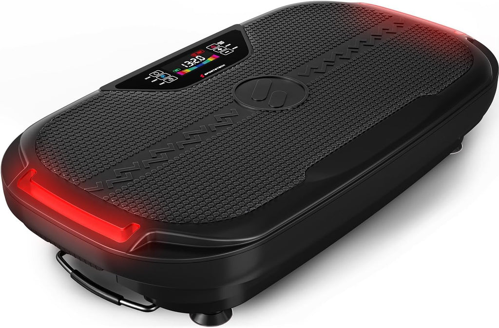 Vibrationsplatte VP275 3D mit 99 Intensitätsstufen LED Display App Steuerung Trainingsbändern und 120 kg Belastbarkeit
