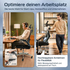 Ergonomischer Bürostuhl SmartSeat mit Kopfstütze Armlehnen Lendenstütze Mesh und 150 kg Belastbarkeit