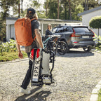 Fahrradträger EasyFold XT für Anhängerkupplung 2 Fahrräder 60 kg faltbar 13-poliger Anschluss 123 x 63 x 68 cm