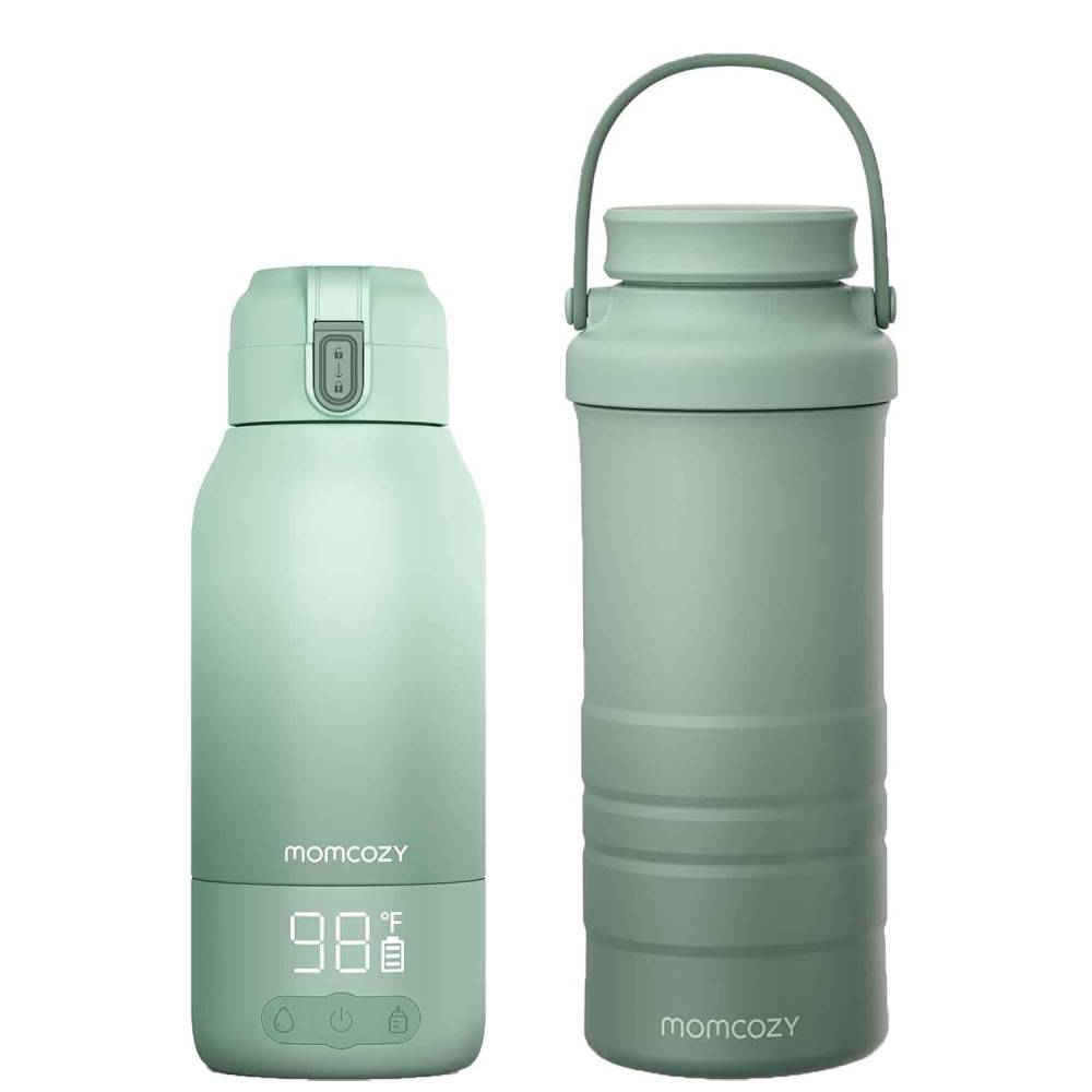 Baby Flaschenwärmer und Muttermilchkühler Set MW05 CM01 500 ml 628 ml 24H Kühlung USB-C für unterwegs