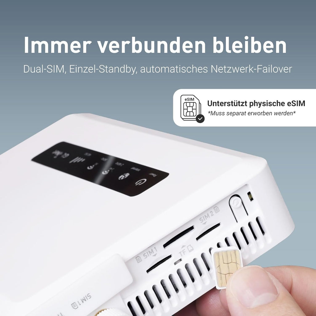 5G WiFi 6 Router GL-X3000 Spitz AX Dual SIM OpenWrt VPN LTE WLAN Router für SIM Karte