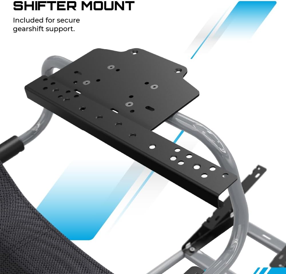 Rennsimulator Cockpit Challenge X G.00248 klappbar mit verstellbarer Sitzposition Stahlrahmen und Schalthebelhalterung