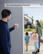 5-teiliges Smart Home Sicherheitssystem mit Bewegungssensor App-Steuerung 2560 x 1440 und 2 Tür- und Fenstersensoren