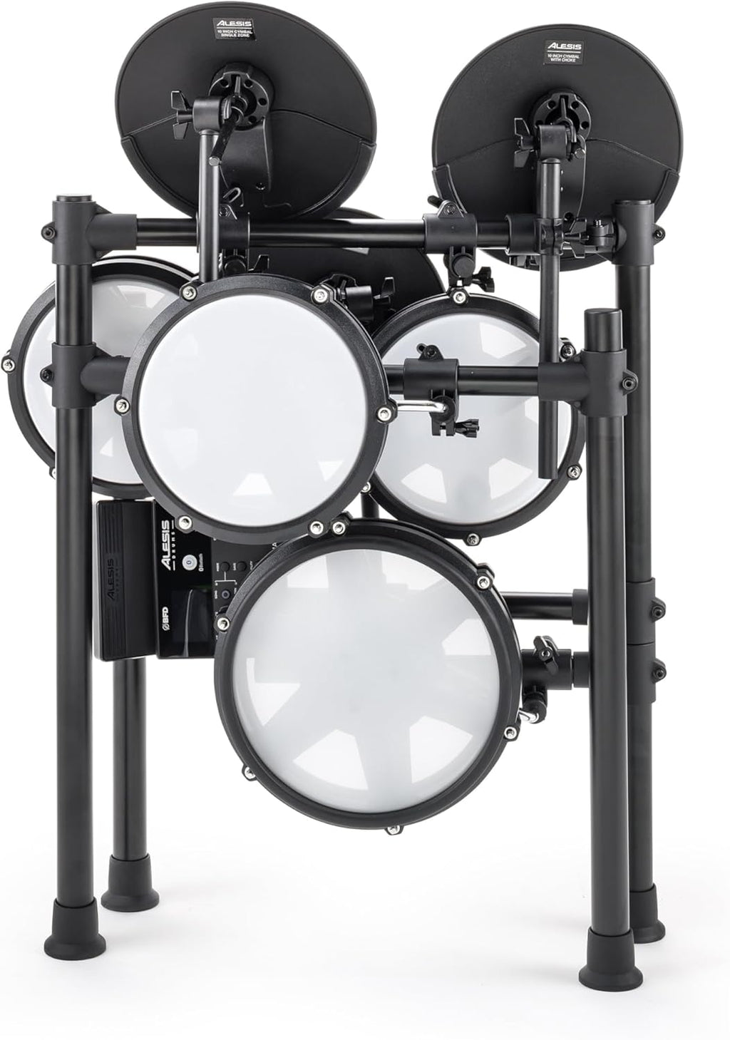 E-Drum Set 8-teilig Nitro Max Kit 10 Zoll Dual-Zone Snare Mesh Pads Bluetooth USB MIDI 440+ Sounds