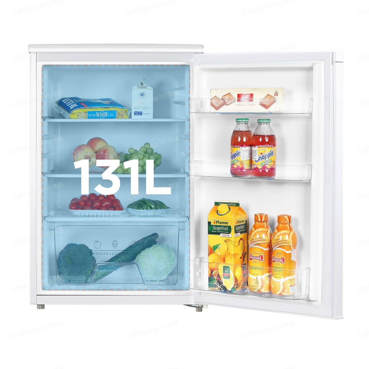 Kühlschrank ohne Gefrierfach RCD133WH3(E) 131 Liter Inverter-Kompressor 72 kWh/Jahr 39 dB 84,5 x 55,3 x 57,4 cm