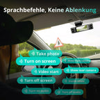 4 Kanal Dashcam G980H 3K vorne und 1080P hinten 560° 5,8GHz WLAN GPS 24h Parkmodus Nachtsicht 128GB SD-Karte Hardwire-Kit