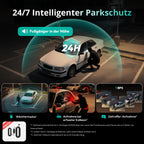 4 Kanal Dashcam G980H 3K vorne und 1080P hinten 560° 5,8GHz WLAN GPS 24h Parkmodus Nachtsicht 128GB SD-Karte Hardwire-Kit