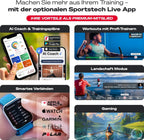 Rudergerät Magnetwiderstand PROwer BL 32 Stufen LED Display Bluetooth klappbar Dual Rail für Zuhause