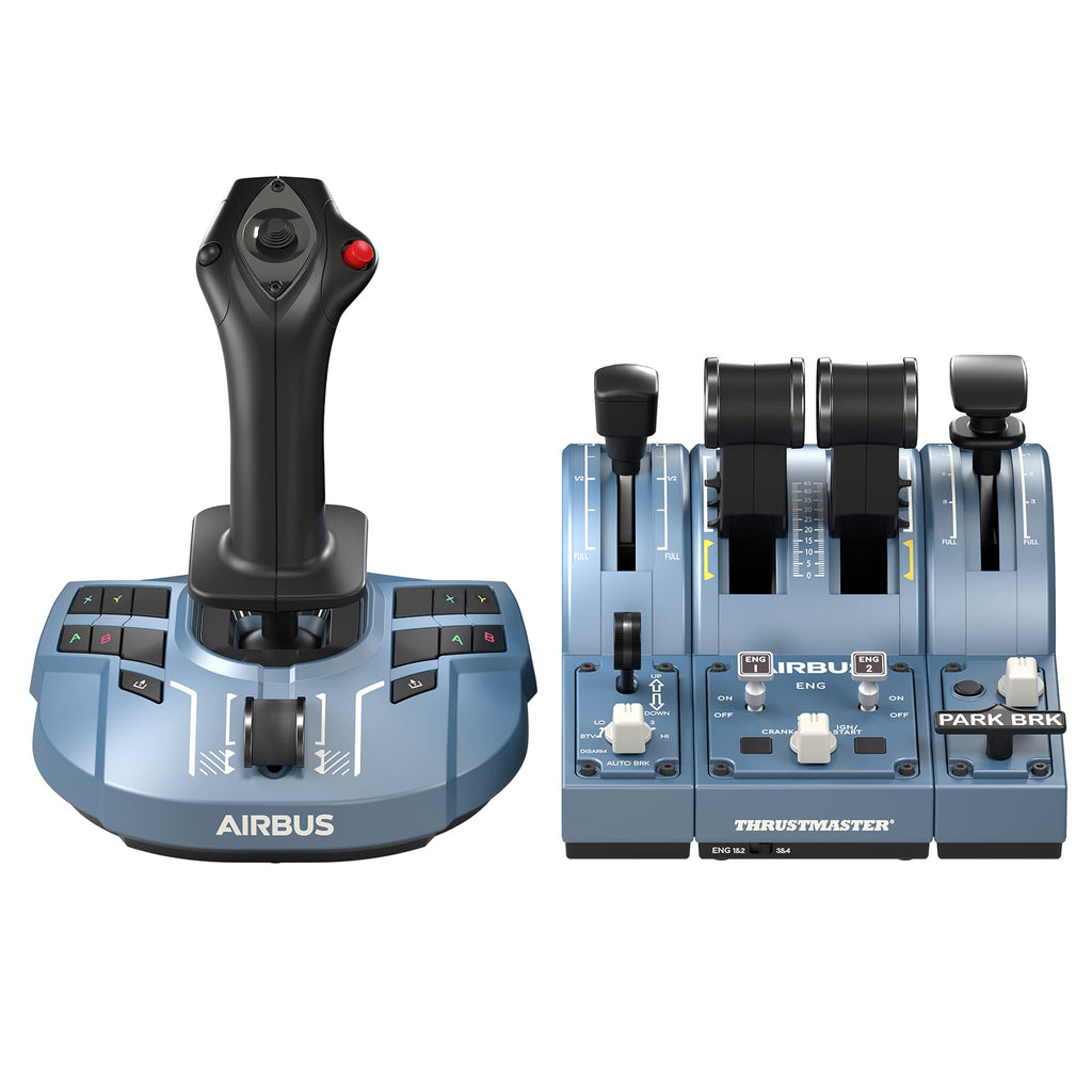 Flugsimulator Zubehör TCA Captain Pack X Airbus Edition Sidestick Schubhebelquadrant 31 Tasten 4 Achsen für Xbox und PC