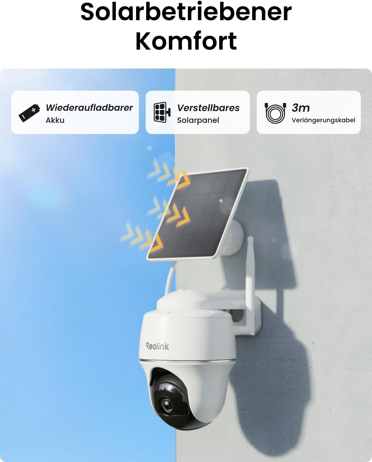 2K WLAN Überwachungskamera Set Home Hub Mini mit 2x Argus PT Lite 360° Schwenkbar Solarpanel KI-Erkennung Akkubetrieb