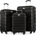 Kofferset Hartschale 3-teilig DE13 M L XL 65 L mit 360° Rollen TSA Schloss und 2 Griffen