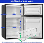 Kühl-Gefrierkombination Gefrierfach oben 86 Liter 85 cm 4 Sterne Gefrierbereich LED Innenbeleuchtung freistehend FTM86L4E