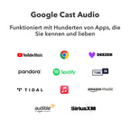 Musik-Streamer für Stereoanlagen Pro mit AirPlay 2 Spotify Connect Hi-Res Audio 24 Bit 192 kHz WLAN Multiroom