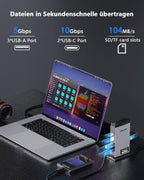 DisplayLink Dockingstation Dreifach-Display 4K+Dual 2K 3 HDMI 2 DisplayPort 15-in-1 100W