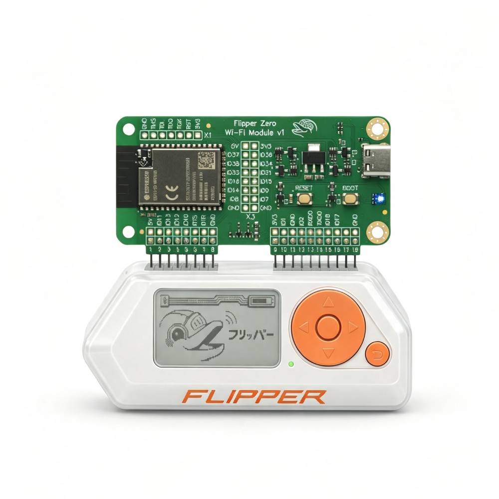 Flipper Zero Starter Set mit WiFi-Board Silikonhülle 64GB Speicherkarte und USB-Kartenleser