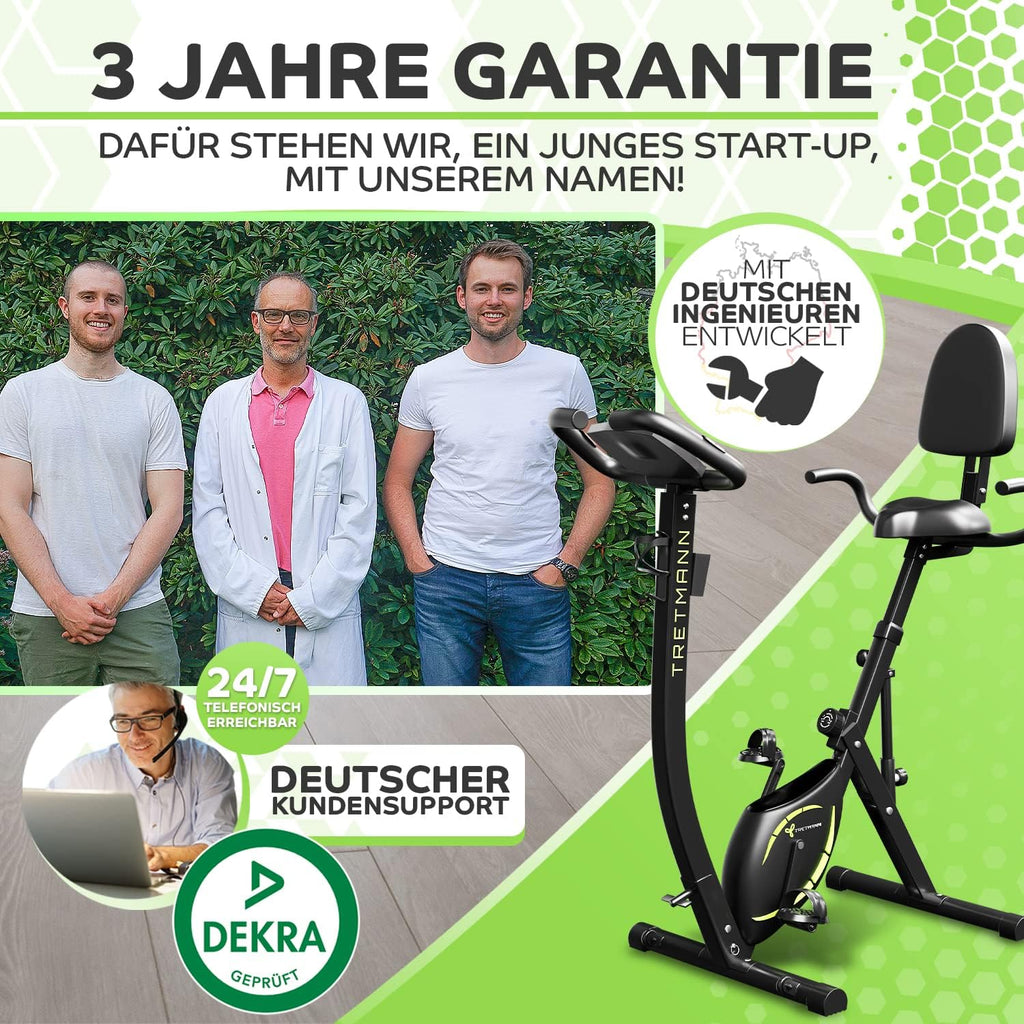 3in1 Heimtrainer Fahrrad klappbar Cyclette Liegeergometer Magnetwiderstand 140 kg Belastbarkeit verstellbarer Sitz