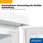 133L Kühlschrank ohne Gefrierfach KS516-V-H-010E 3 Glasablagen LED Gemüseschublade wechselbarer Türanschlag Energieklasse E
