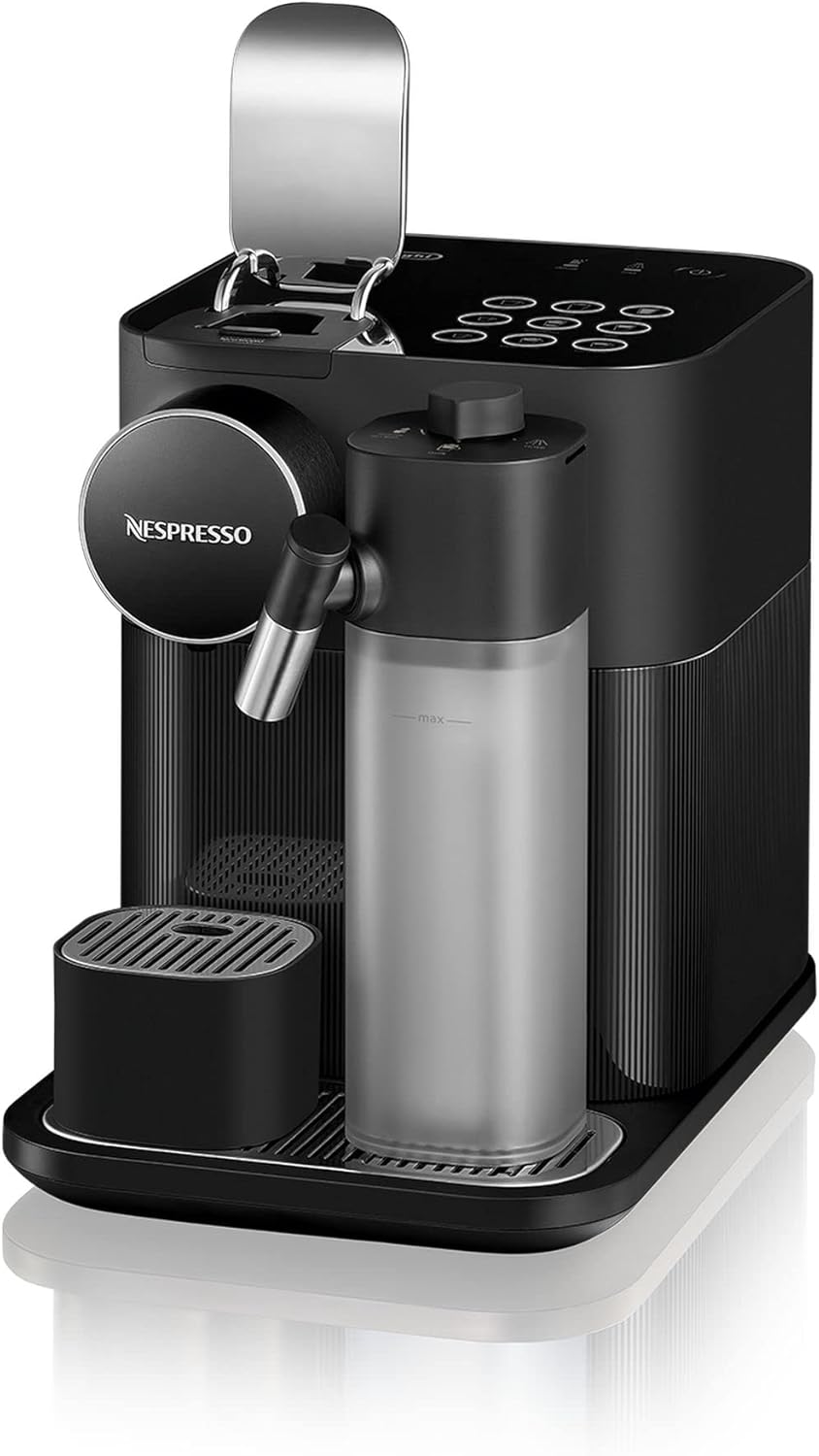 Kapsel Kaffeemaschine Gran Lattissima EN640.B mit Milchsystem 19 Bar 1 Liter 9 Getränkeprogramme Schwarz