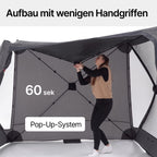 Quick Hub Square Pop Up Pavillon 2,44 x 2,44 m Camping Pavillon UV-Schutz wasserabweisend