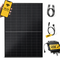 Balkonkraftwerk Solaranlage Komplettset 1000W 800W Wechselrichter 2x500W bifaziale Solarmodule 5m Anschlusskabel ohne Halterung
