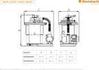 Pool Filteranlage Comfort 75 040100 Pumpe 7800 l h für Pools bis 40000 l mit Vorfilter Timer Manometer 2 Zoll Adapter