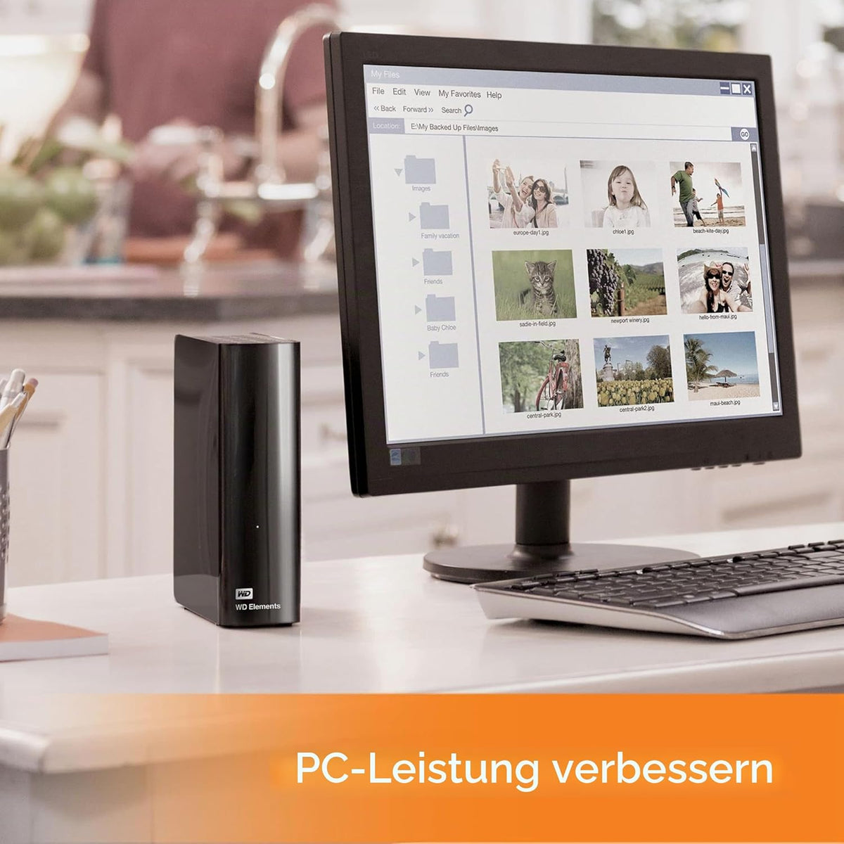 Externe Desktop Festplatte WDBWLG0220HBK-EESN 22 TB 3,5 Zoll USB 3.0 für PC Schwarz