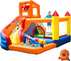 Aufblasbare Hüpfburg Wasserrutsche mit Gebläse 320x280x232 cm Kinder Outdoor Wasserpark Spielplatz