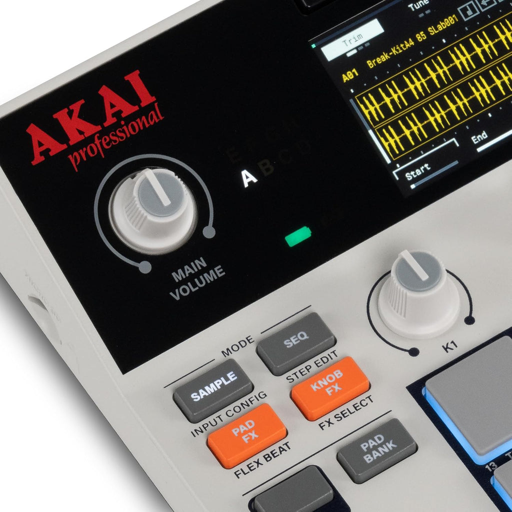 Standalone Sampler Sequenzer und Effektprozessor MPCSAMPLE mit Akku USB-C integriertem Lautsprecher und Mikrofon