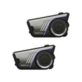 Motorrad Kommunikationssystem 60S Mesh 3.0 WAVE Bluetooth Intercom IPX7 wasserdicht 24 Std Akku 2 km Reichweite Harman Kardon Doppelpack