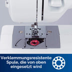 Brother XM2701S Nähmaschine 27 Nähprogramme Freiarm Automatischer Einfädler für Jeans und verschiedene Stoffe