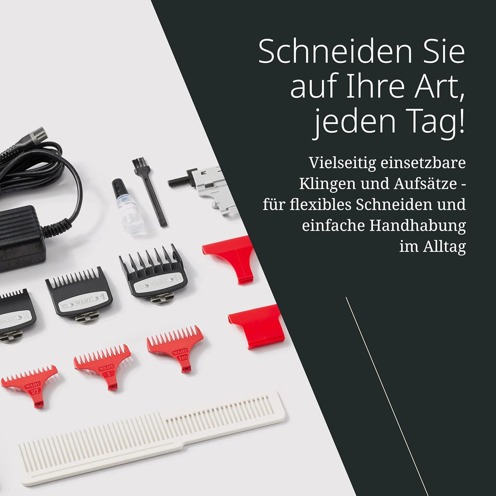 Kabellose Haarschneider und Konturenschneider Combo mit Titan-Klingen und 100 Min Laufzeit