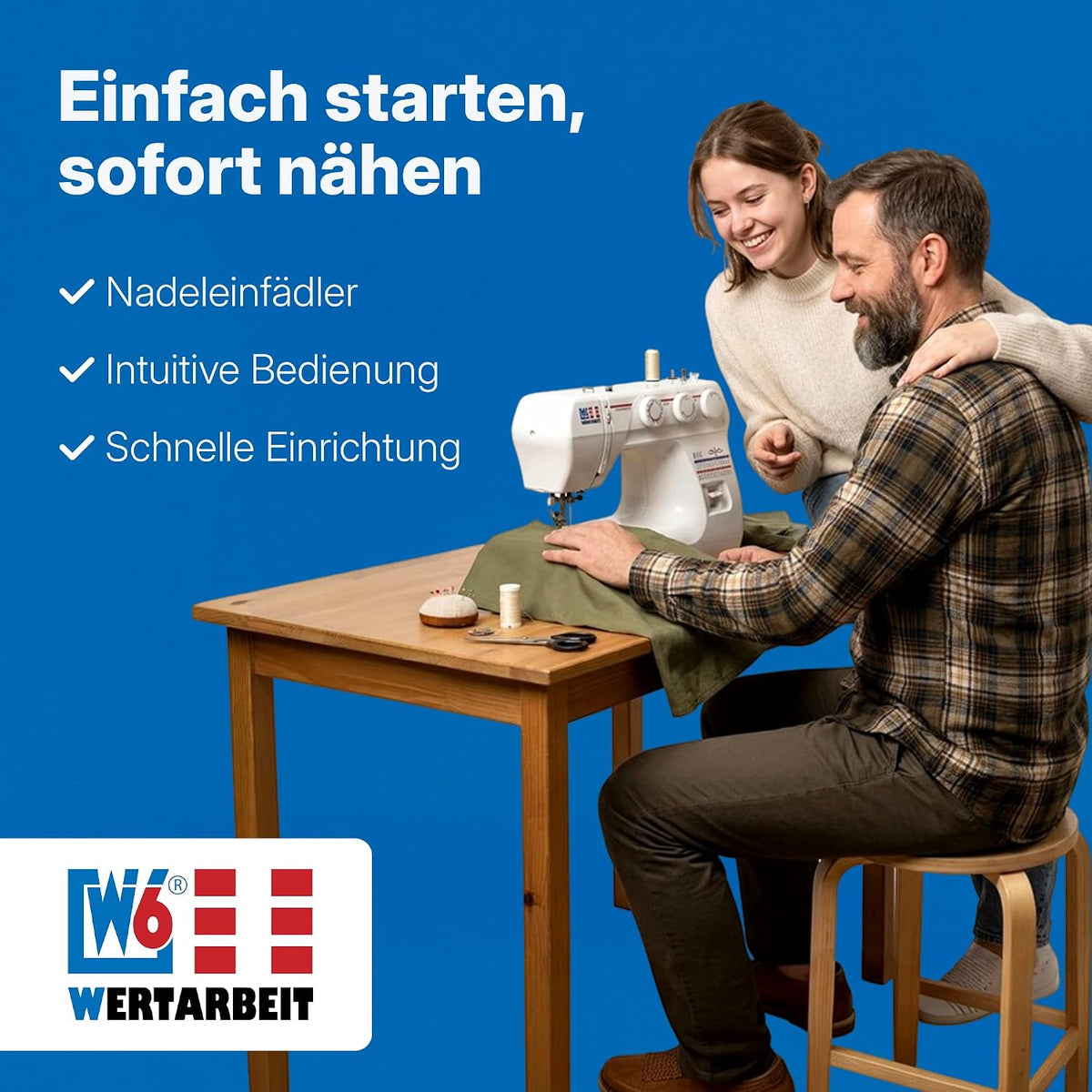 Nähmaschine N 1235/61 Freiarm mit 29 Stichprogrammen variabler Stichlänge Stichbreite und Knopflochfunktion