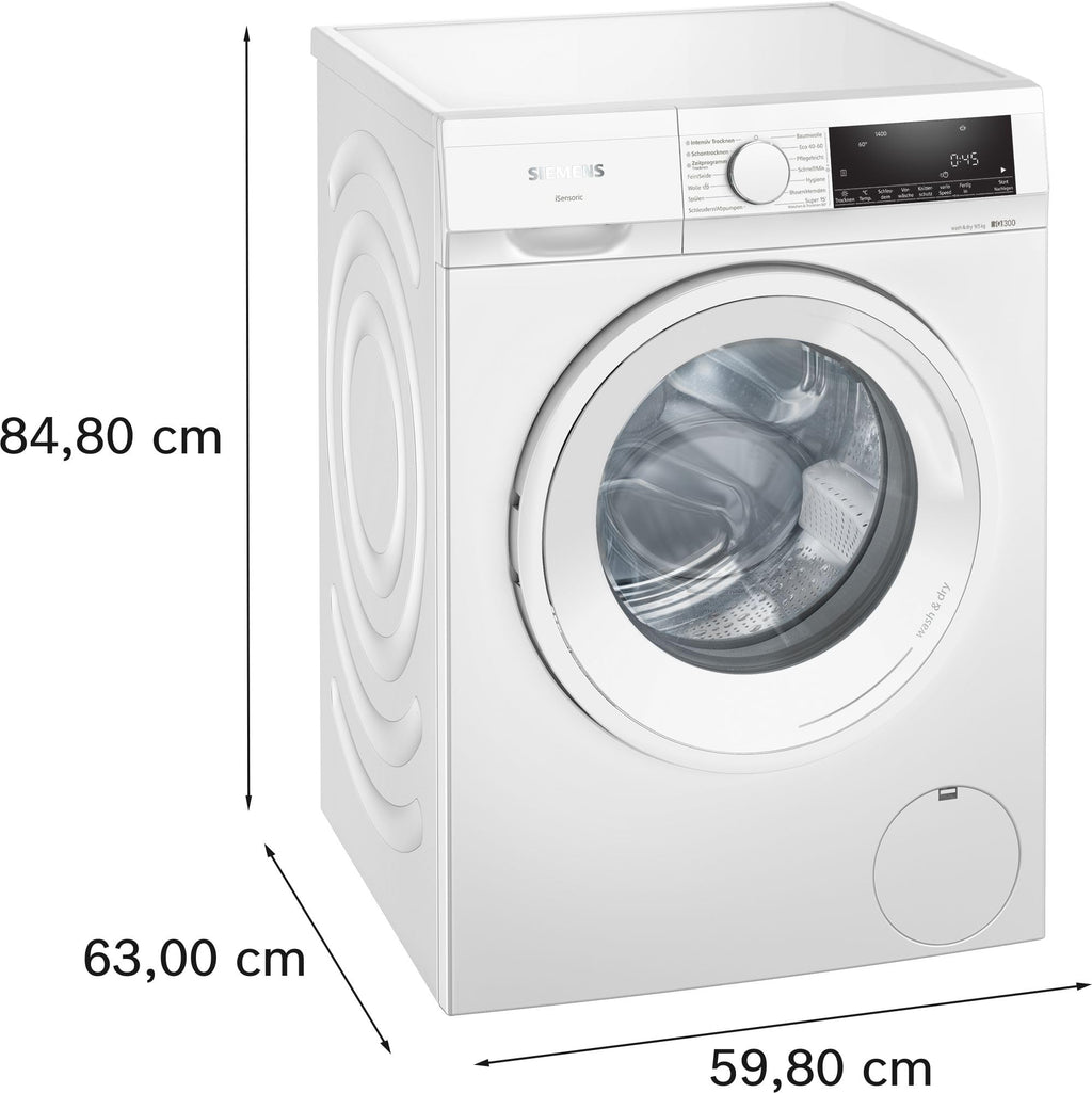 iQ300 Waschtrockner 9 kg Waschen 5 kg Trocknen 1400 U/min WN34A141 autoDry iQdrive SpeedPack L