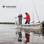 Fischfinder Echolot Pro+ 2 mit GPS Tiefenmesser Sonar für Kajak Boot Eisangeln App Verbindung bis 100 m